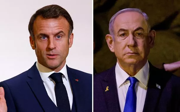 Macron considera ultrajante o holocausto do povo palestino promovido por Benjamin Netanyahu