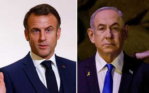 Israel ameaça barrar visita de Macron caso França reconheça Estado palestino