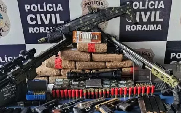 Drogas e armas apreendidas pela Polícia Civil