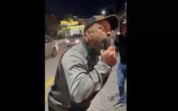 "Se filmar, eu vou comer na porrada", diz policial civil após atropelamento de motoboy (vídeo)