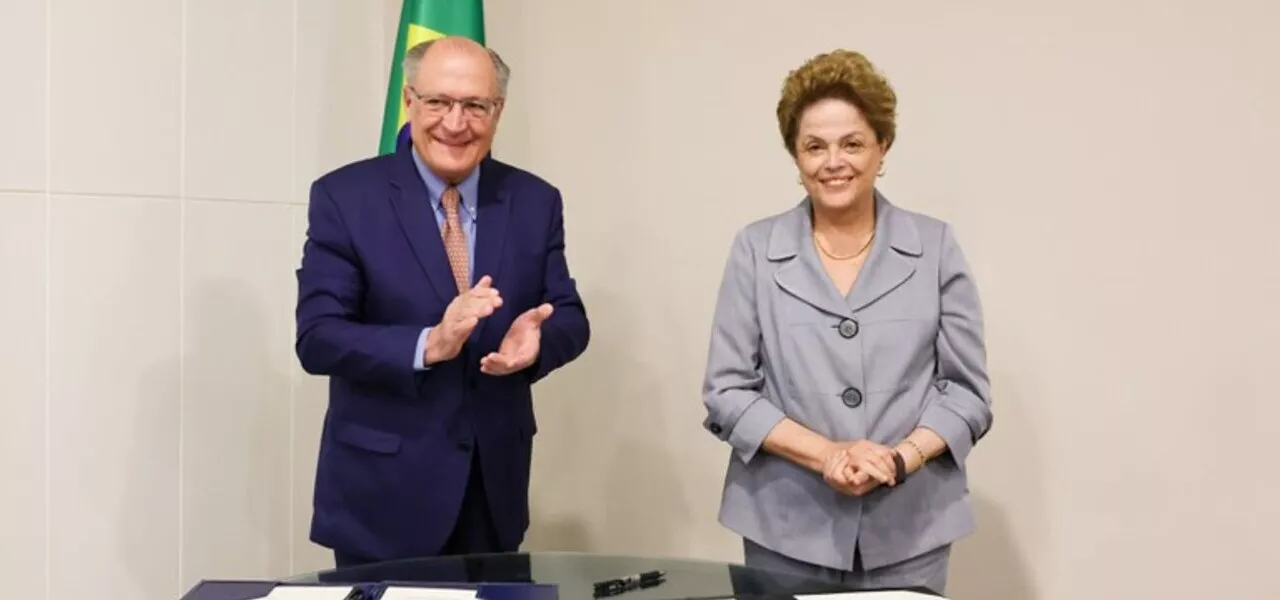 Geraldo Alckmin e Dilma Rousseff