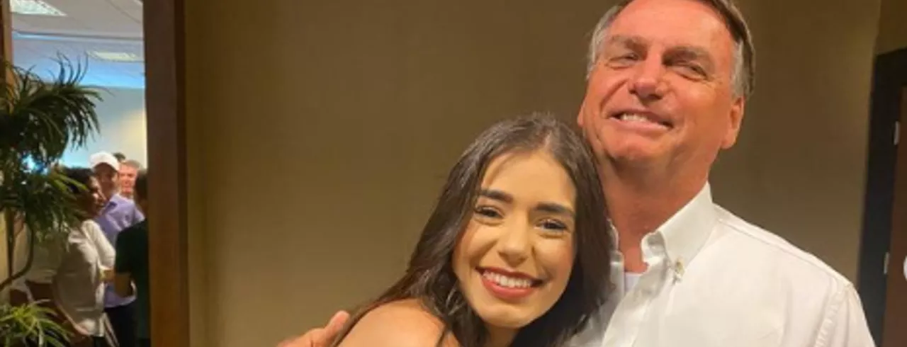 Amanda Teixeira Dias e Jair Bolsonaro