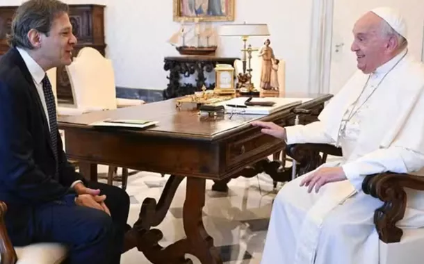 Haddad se reúne com Papa Francisco em busca de apoio para a taxação de super-ricos