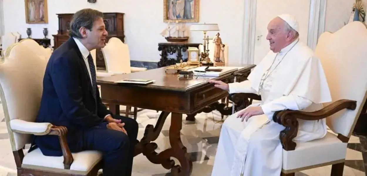 Fernando Haddad e Papa Francisco