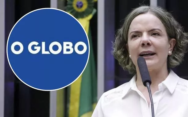 Logo de O Globo e Gleisi Hoffmann