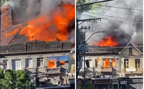 Incêndio atinge casarão históricoonabetPetrópolis