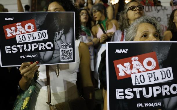 Mulheres protestam contra 'PL do estupro' em várias capitais do país com o lema 'criança não é mãe' (vídeos)