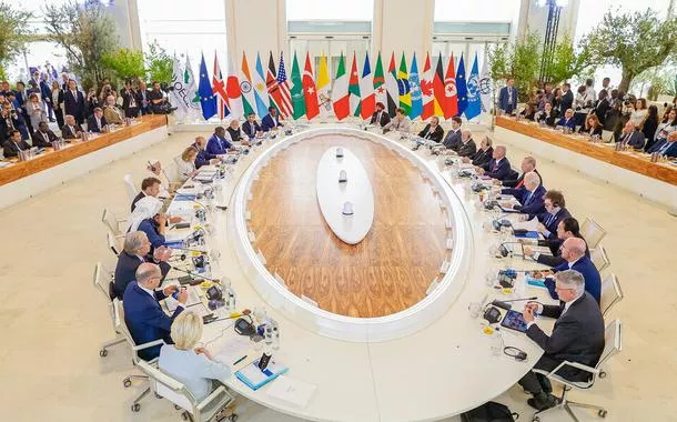 Reunião do G7 na Itália em 14/06/2024
