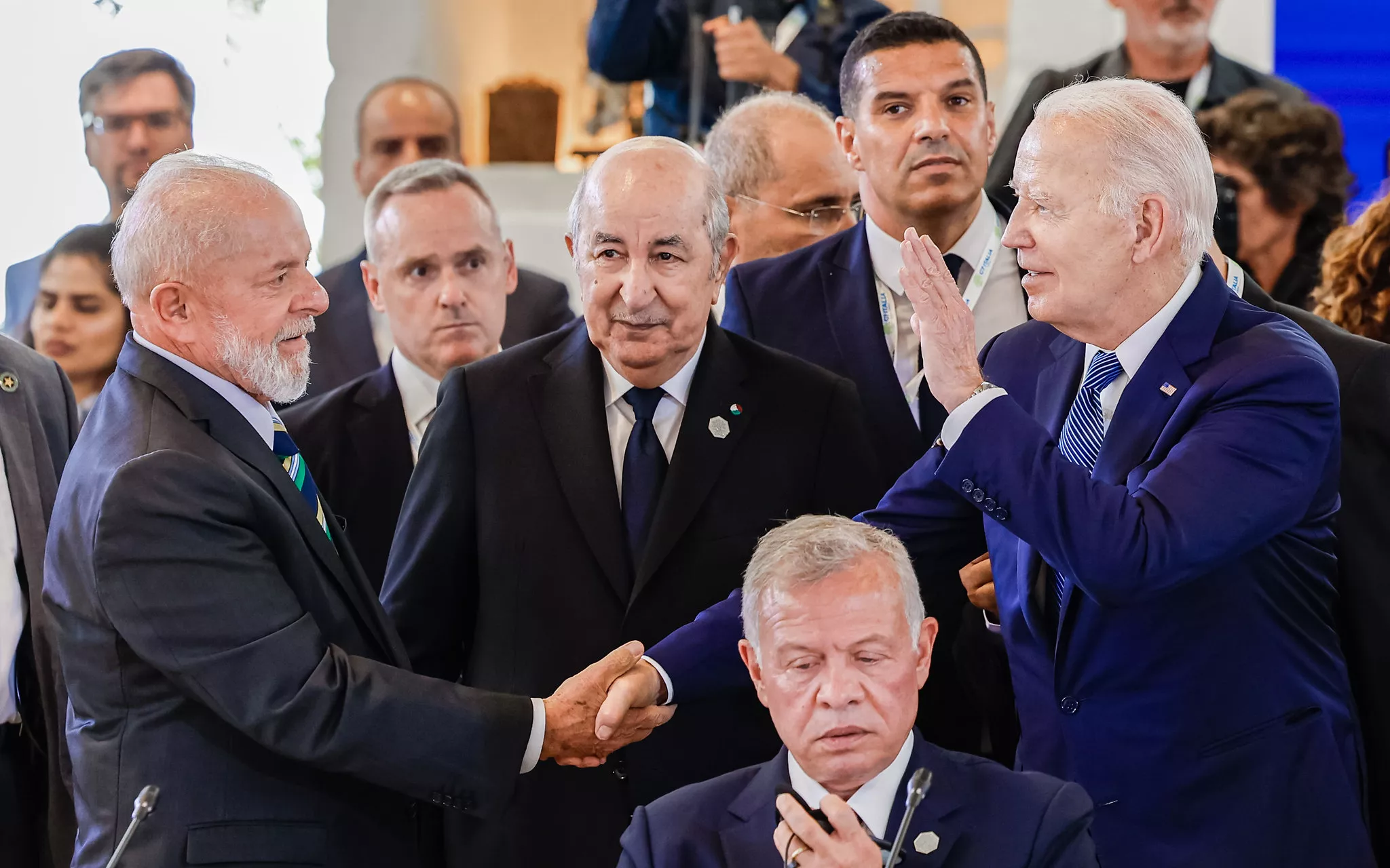 Lula e Joe Biden no G7