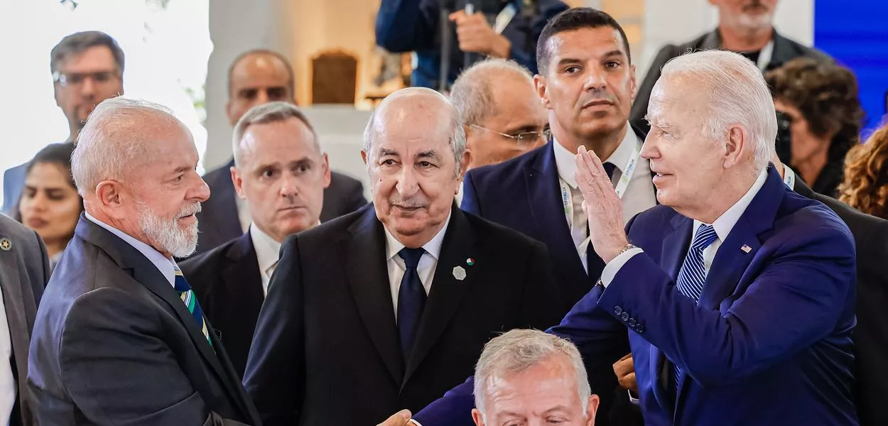 Lula e Joe Biden no G7