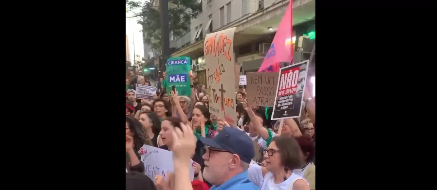 Manifestação em Porto Alegre