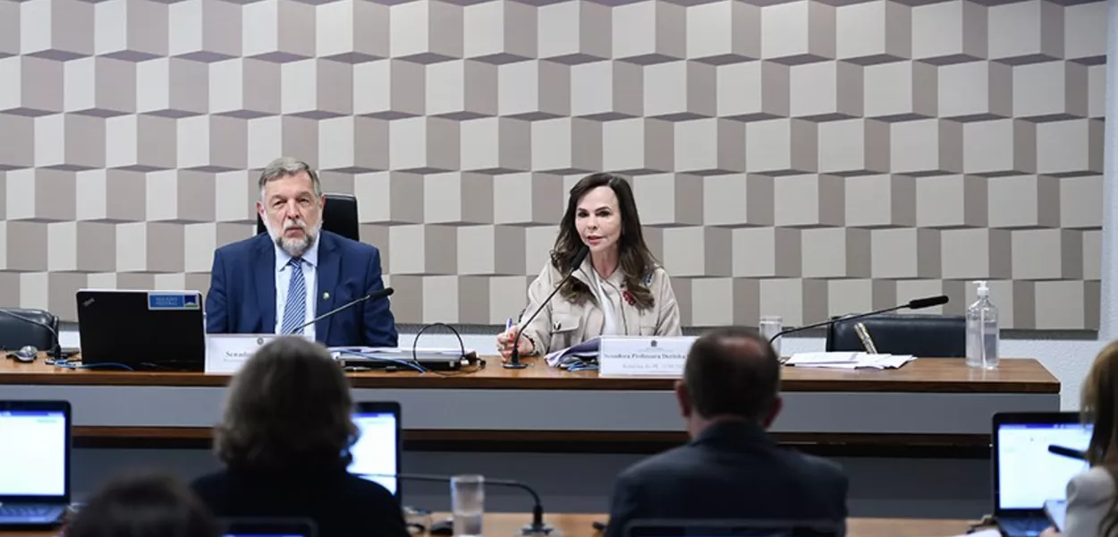 Presidente da CE, Flávio Arns, e relatora da reforma do ensino médio, Professora Dorinha Seabra