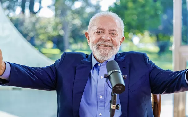 Presidente Lula durante entrevista à CBN