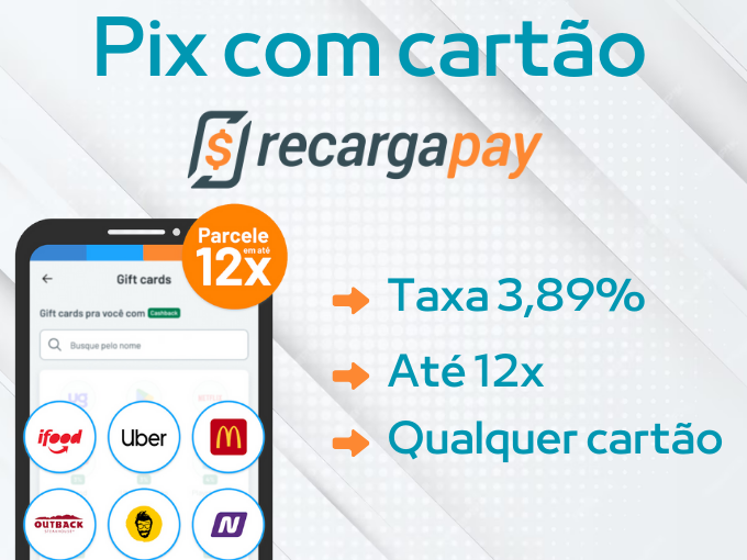 5 melhores apps para fazer Pix com cartão - Taxas e Parcelas