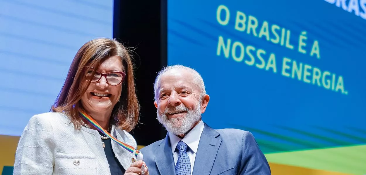Magda Chambriard e Lula