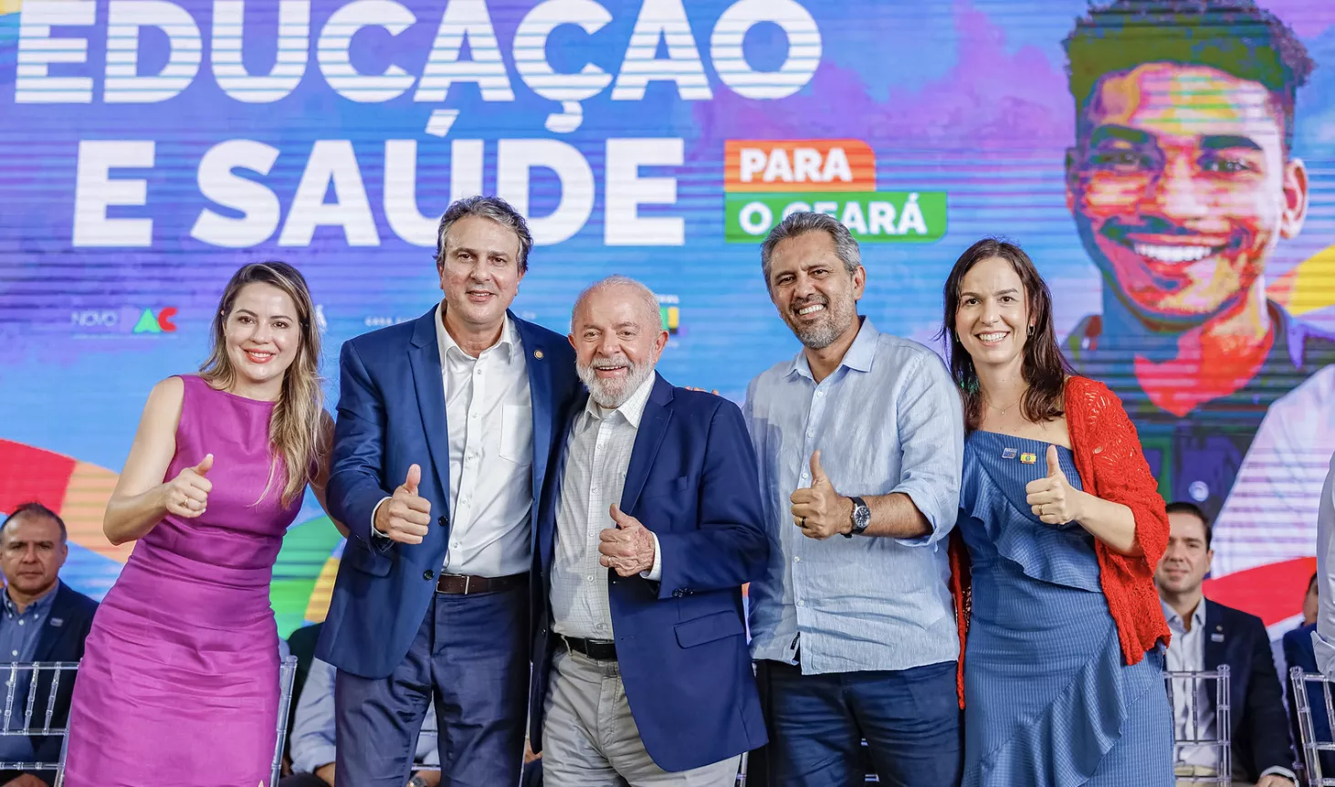 Presidente Luiz Inácio Lula da Silva durante a cerimônia de anúncios de investimentos para as instituições federais de educação do Ceará, no Palácio da Abolição, em Fortaleza - CE