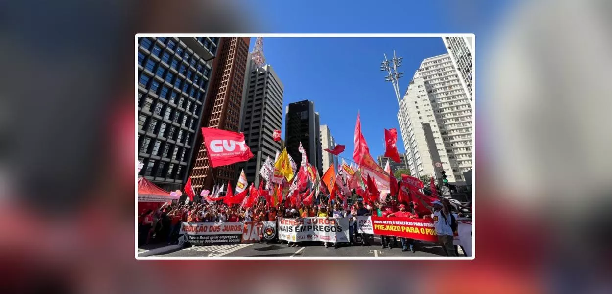 Ato da Central Única dos Trabalhadores contra os juros altos