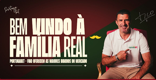 Aposte com a lenda: Figo e Portugabet oferecem as melhores 'BigOdds'