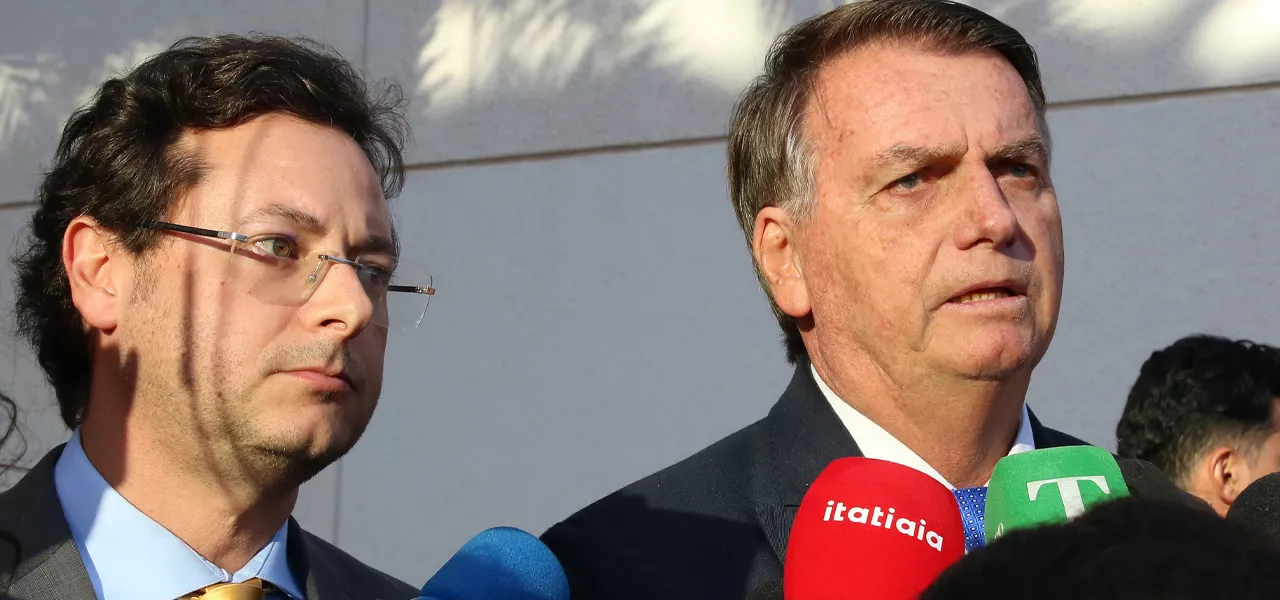 Fabio Wajngarten e Jair Bolsonaro