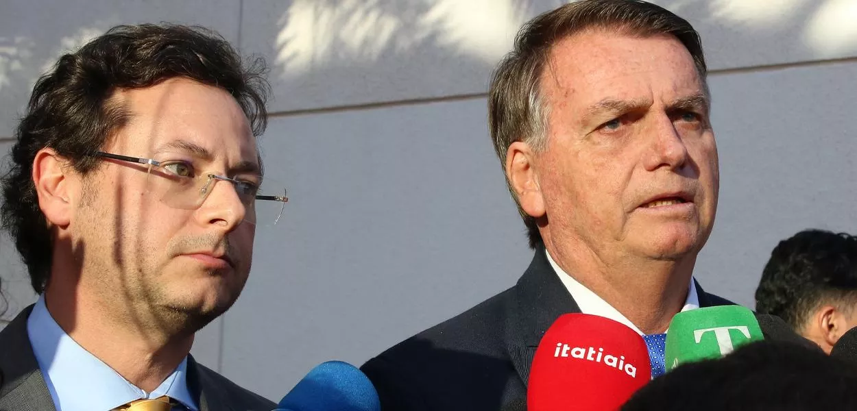 Fabio Wajngarten e Jair Bolsonaro