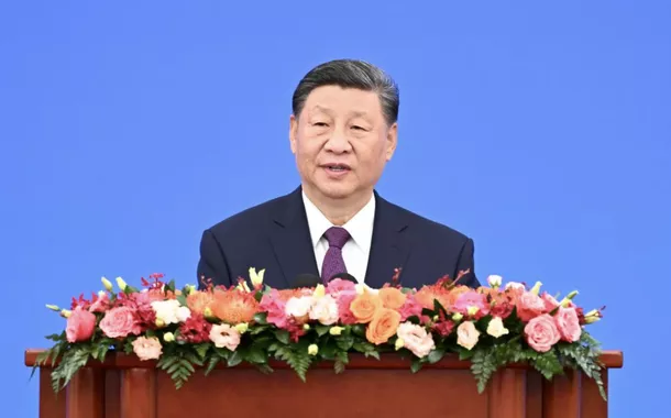O presidente chinês, Xi Jinping, participa da conferência que marca o 70º aniversário dos Cinco Princípios de Coexistência Pacífica