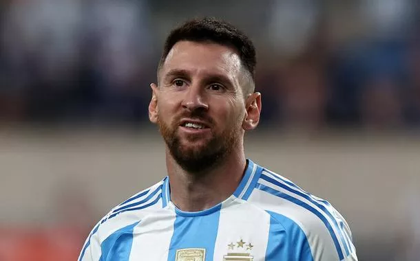 Capitão da Argentina Lionel Messi durante partida com Chile
