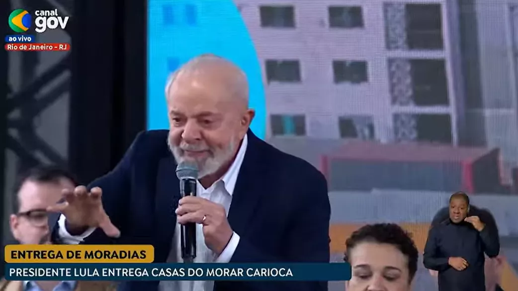 Lula durante o ato