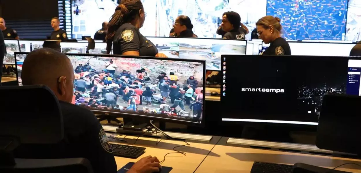 Central de monitoramento do Smart Sampa