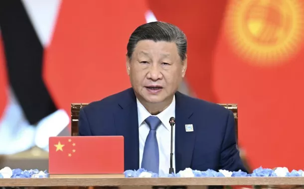 Xi Jinping na cúpula da SCO em Astana
