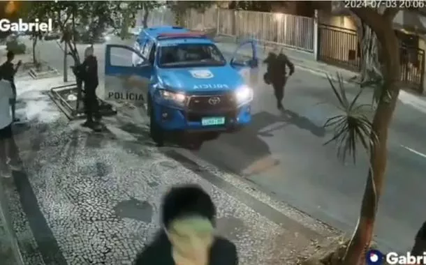 Imagens capturadas pela câmera de segurança