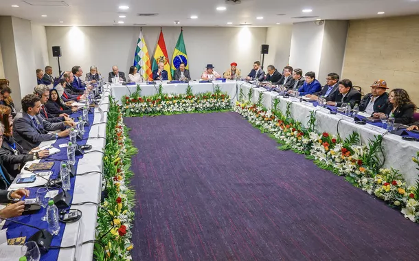 Reunião ampliada com o presidente do Estado Plurinacional da Bolívia, Luis Arce