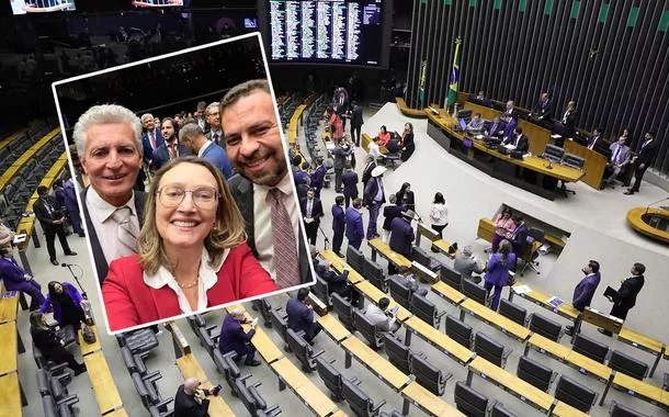 Da esq. para dir.: Rogério Correia, Maria do Rosário, Guilherme Boulos e a Câmara