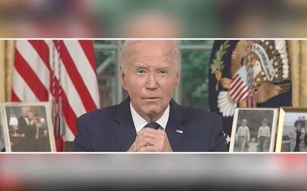 Em discurso à nação, Biden comenta o caso Trump e alerta: 'precisamos baixar a temperatura no cenário político'