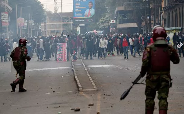 Protesto em Nairóbi
