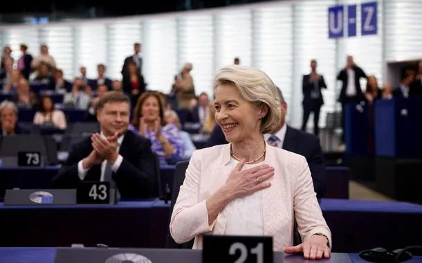 Ursula von der Leyen no Parlamento Europeu
18/7/2024   