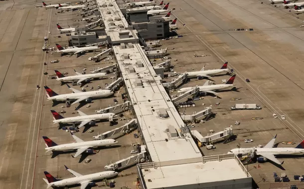 Aviões no chão nos Estados Unidos