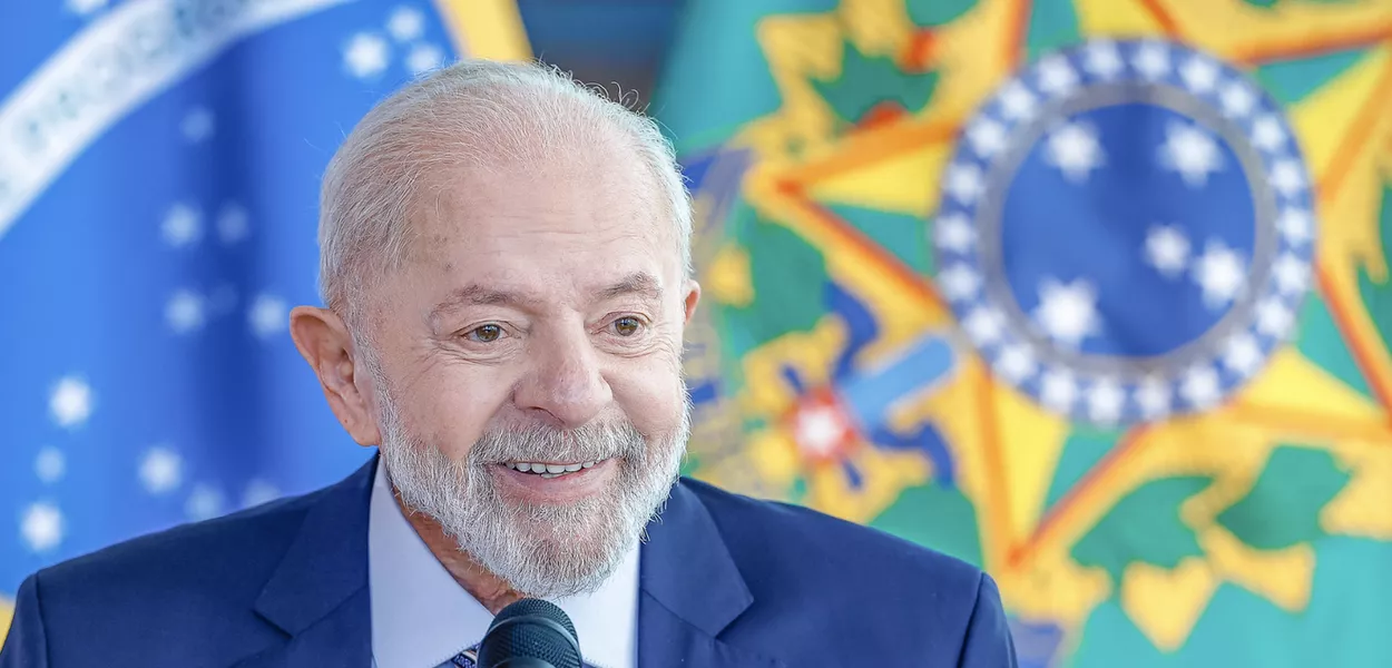 Presidente Luiz Inácio Lula da Silva durante entrevista a correspondentes internacionais, no Palácio da Alvorada, Brasília - DF.