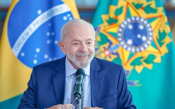 Presidente Lula durante entrevista a jornalistas