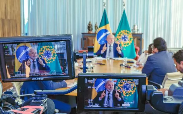 Lula na entrevista aos correspondentes internacionais