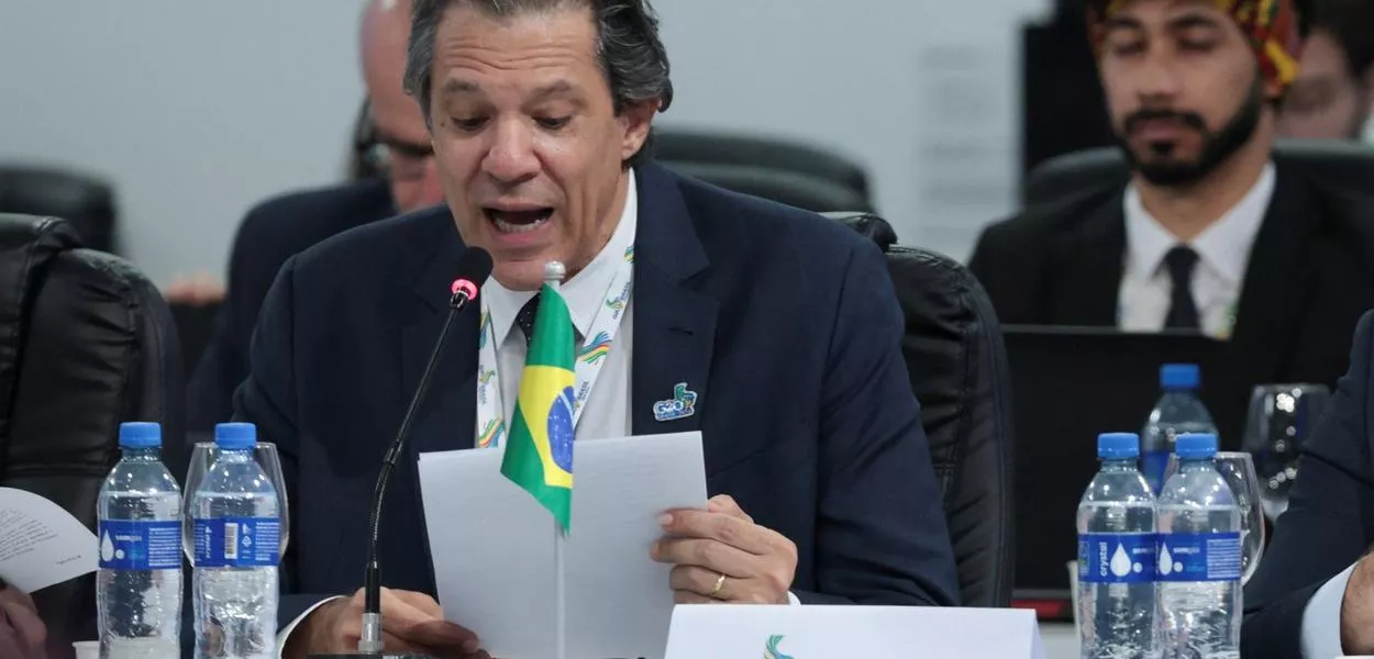 Ministro da Fazenda, Fernando Haddad, durante encontro do G20, em São Paulo
29/02/2024
REUTERS/Carla Carniel