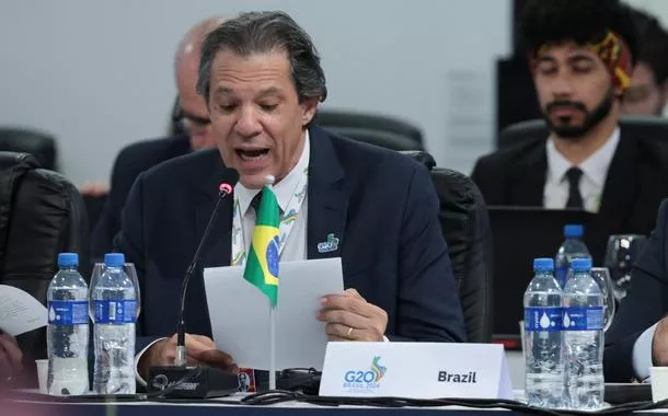 Ministro da Fazenda, Fernando Haddad, durante encontro do G20, em São Paulo
29/02/2024
REUTERS/Carla Carniel