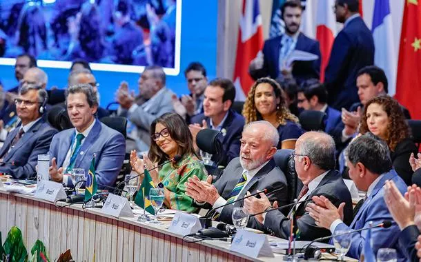 Lula e outras liderançastempo com mais gols pixbetreunião do G20