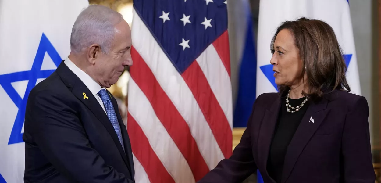 Benjamin Netanyahu e Kamala Harris