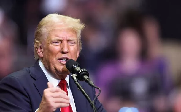 Donald Trump em Grand Rapids, Michigan
 20/7/2024   REUTERS/Tom Brenner