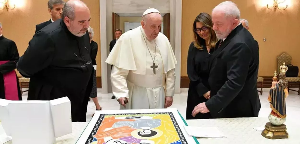 Papa Francisco, Janja e Lula