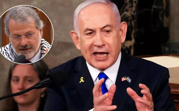 "Ficou provado que o genocídio não éjogo de casino para ganhar dinheiro de verdadeNetanyahu – é dos Estados Unidos", diz Ualid Rabah