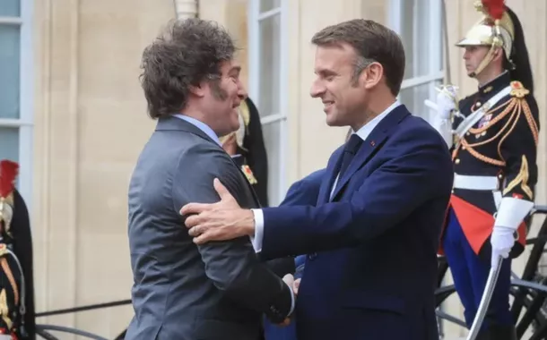 Javier Milei e Emmanuel Macron
