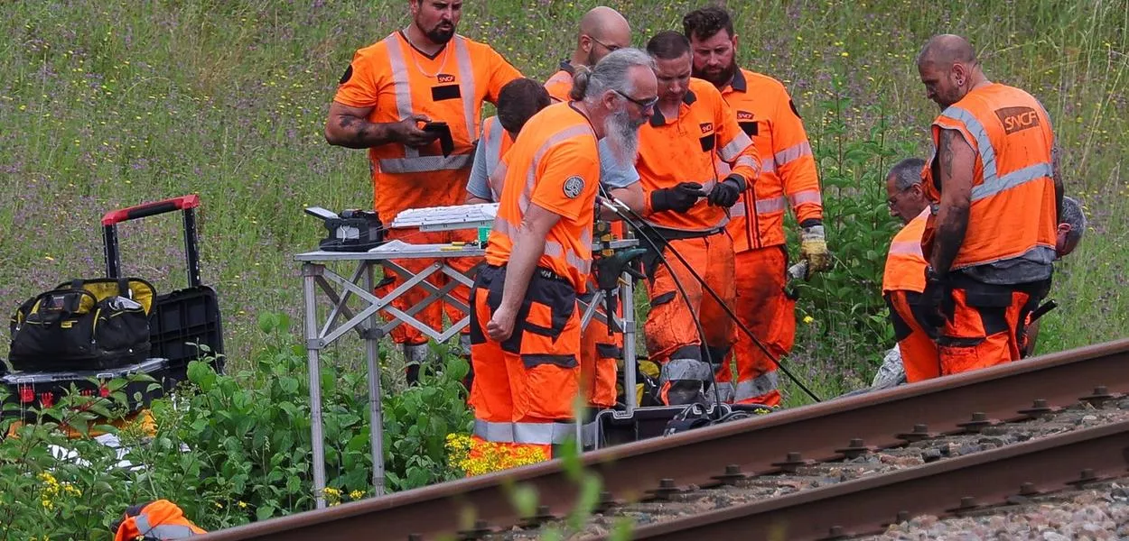 Rede ferroviária da França foi alvo de sabotagem no dia da abertura da Olimpíada
26/7/2024 REUTERS/Brian Snyder