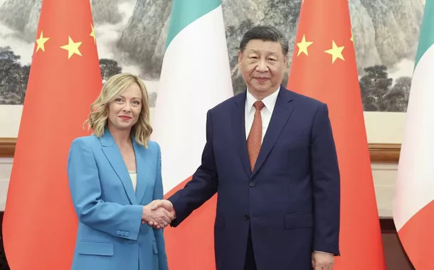 Giorgia Meloni e Xi Jinping