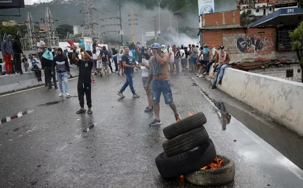 Protestos contra Maduro em Caracas